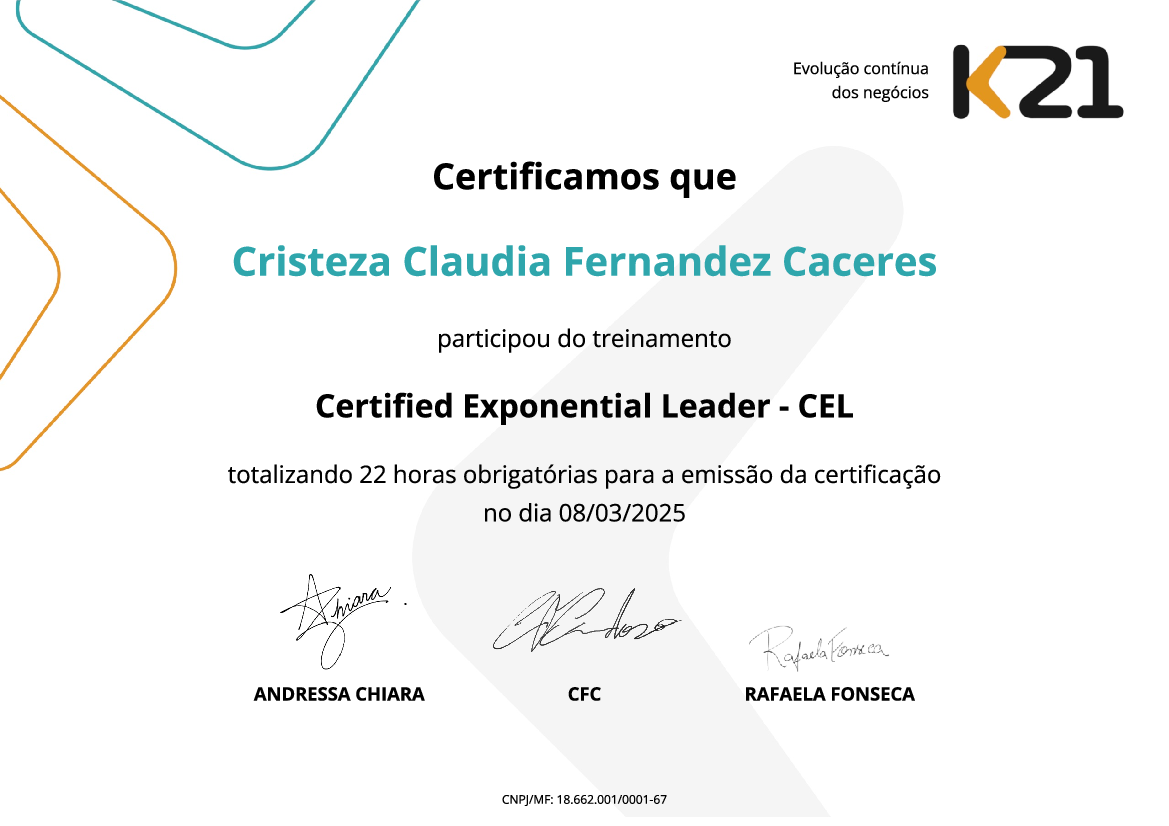 Certificado K21